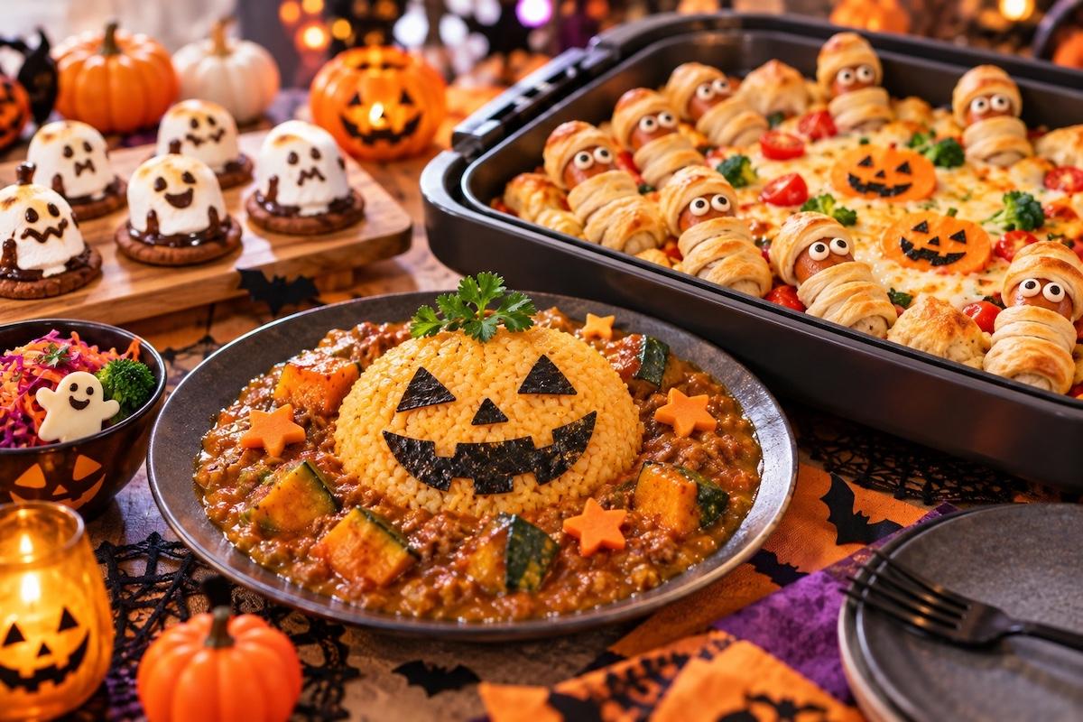 炊飯器やホットプレートで一発！子どもが喜ぶ『おうちハロウィン』爆速映えレシピ