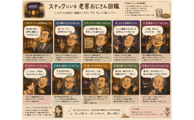 生成AIが暴く「界隈のリアル」——SNSで大バズり中の『老害おじさん図鑑』とは？