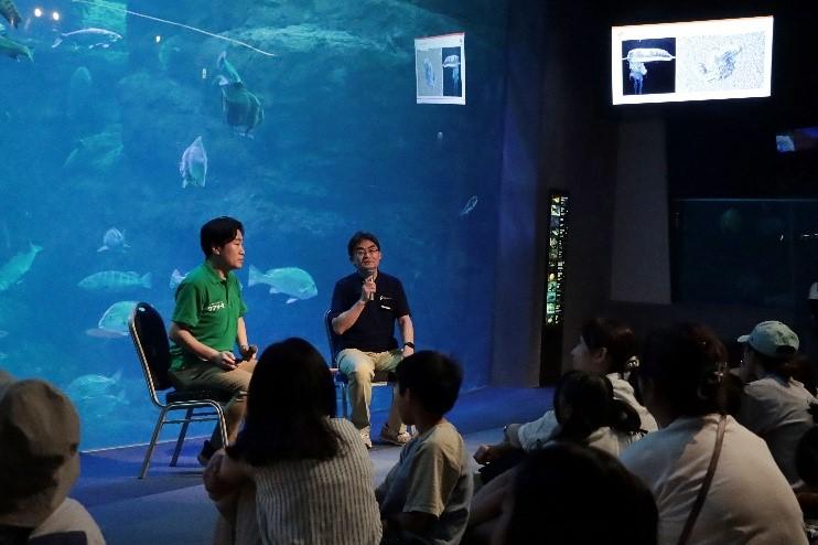 【開催レポート】閉館後の新江ノ島水族館で、魚のケアを間近で学べる特別なバックヤードツアーと、正しいキズの手当てを楽しく学べるセミナーを開催