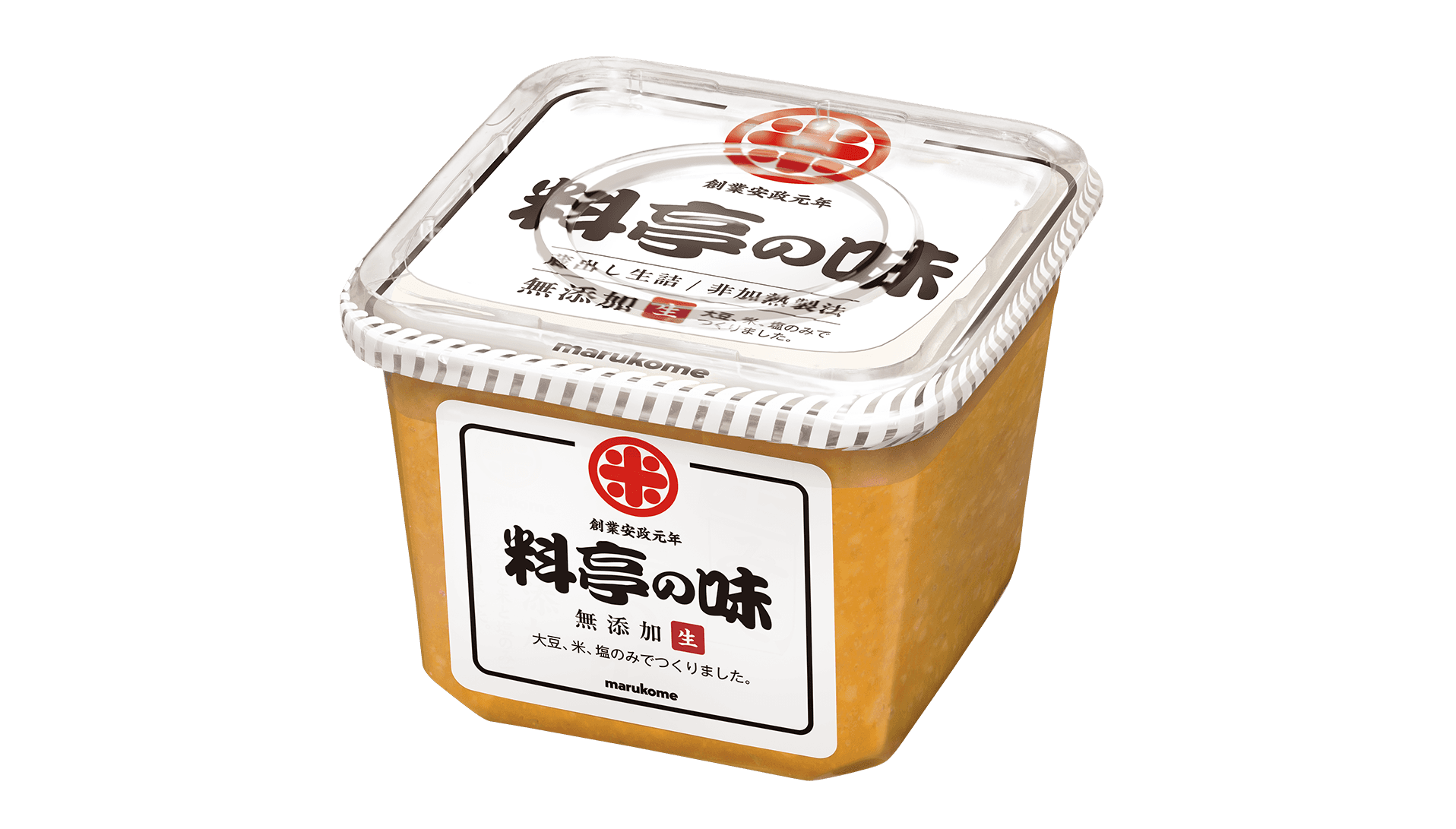 発酵香を味わえる料亭の味、こだわりの無添加みそ