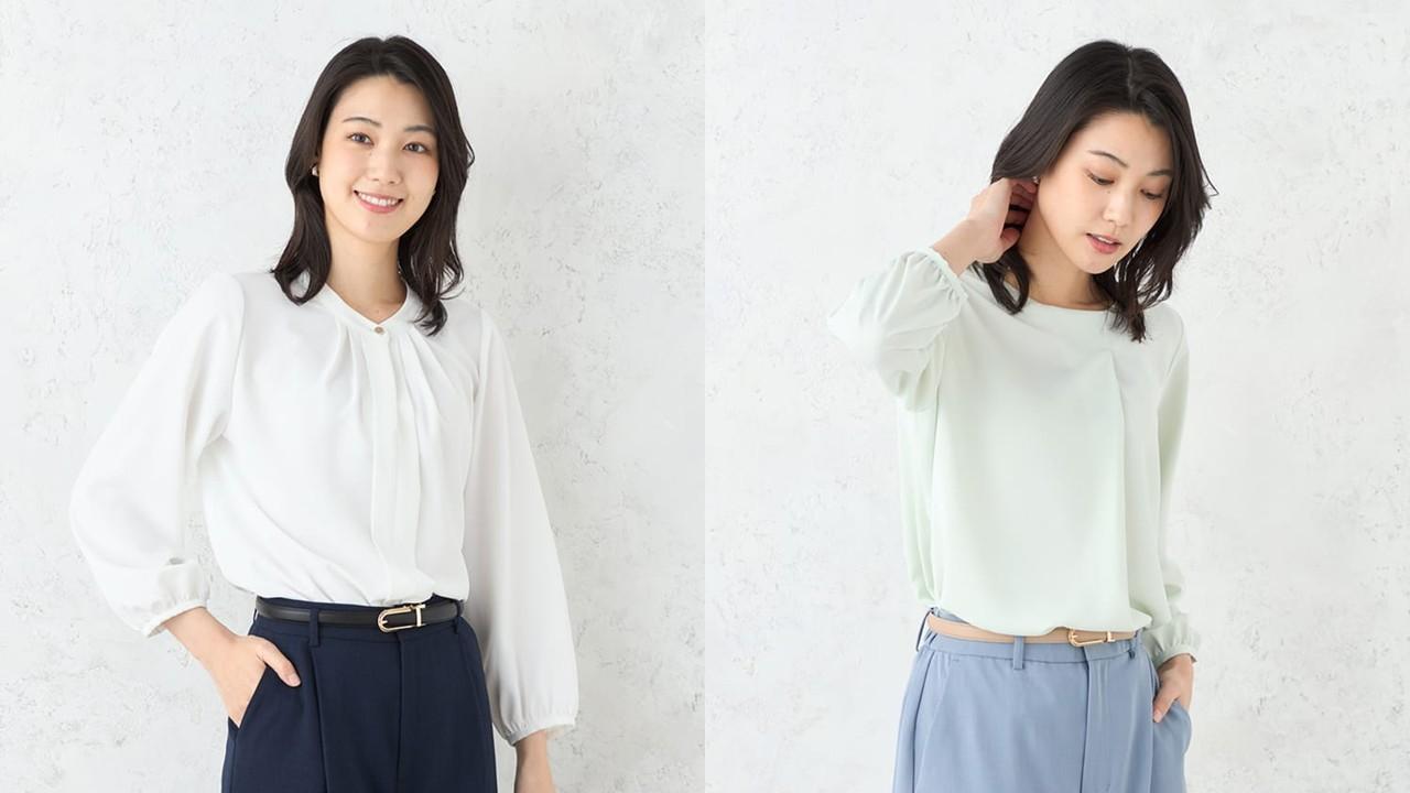 【はるやまオリジナル】紫外線と近赤外線をWカットでお肌を守る「SOFFICE BEAUTY VEIL」ブラウスが新発売！