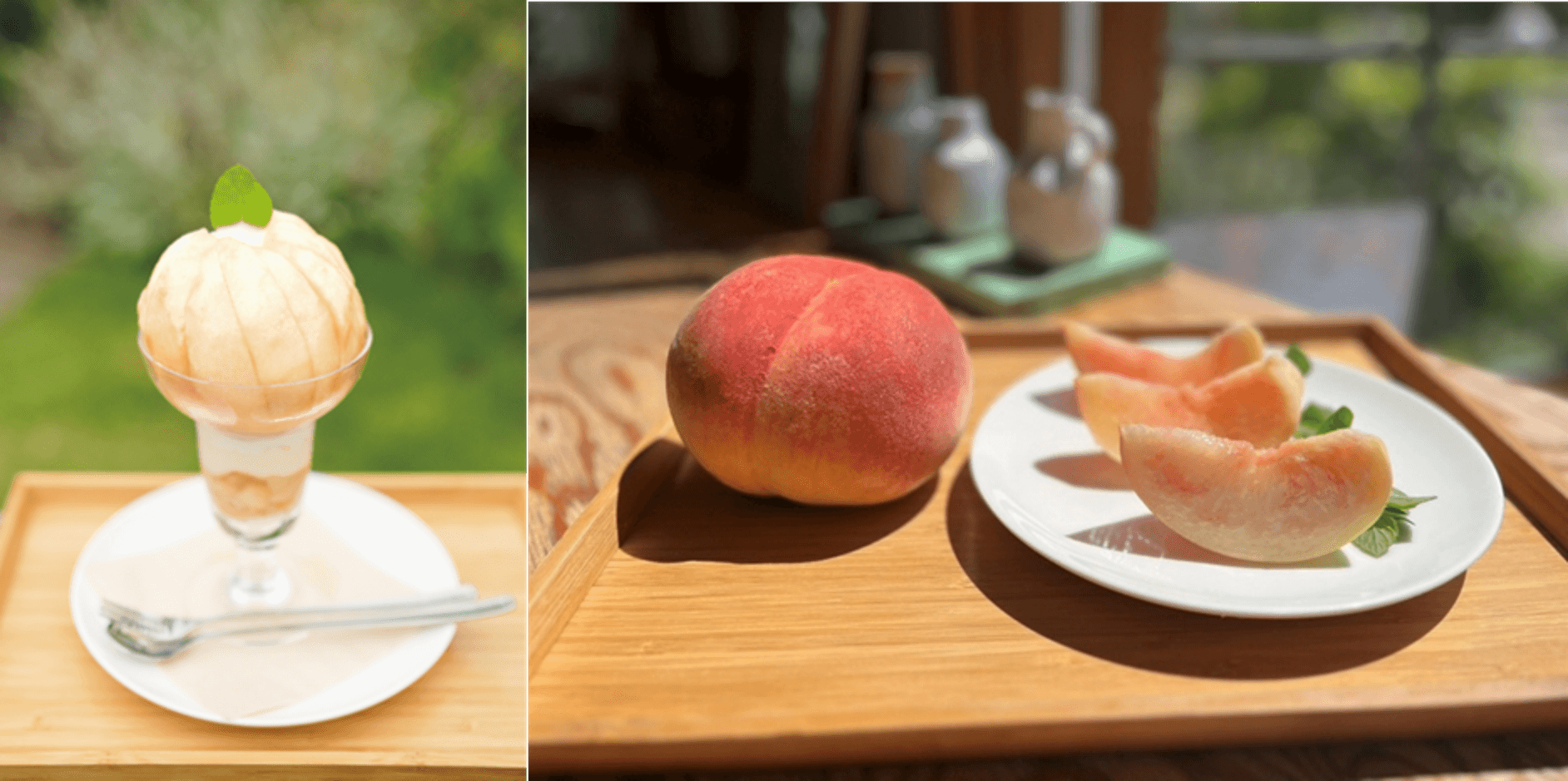 旬の桃をまるごと贅沢に使用した、「完熟桃のまんまるパフェ」が登場 和蔵場にて「山梨県の恵み、感動フルーツフェア」開催！